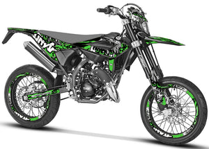Dekor kit Beta RR 50 Motard 2021-2025 Army Eyes | Motorradaufkleber | Personalisierung 50cc | armysctv