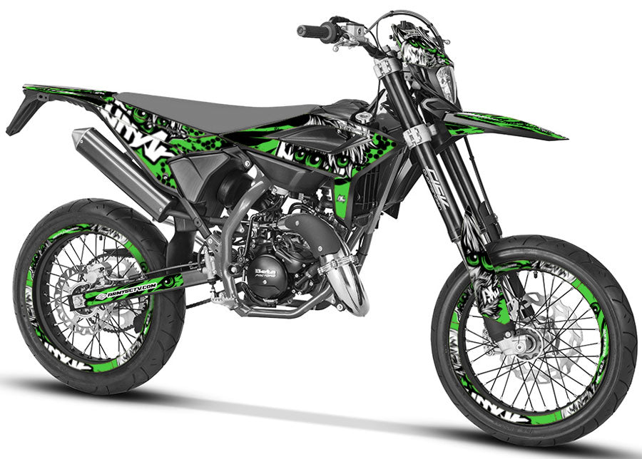 Kit déco Beta RR 50 Motard 2021-2025 Army Eyes | autocollants moto | personnalisation 50cc | armysctv
