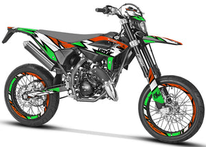 Dekor kit Beta RR 50 Motard 2021-2025 Army Victory | Motorradaufkleber | Personalisierung 50cc | armysctv