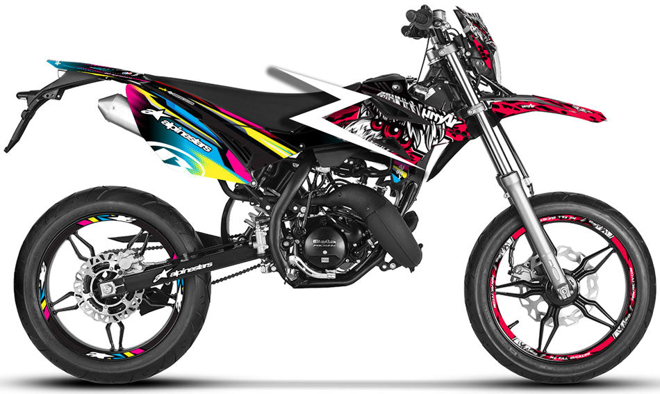 Kit déco 100% perso Beta RR 50 Motard 2011-2020 | autocollants moto | personnalisation 50cc | armysctv