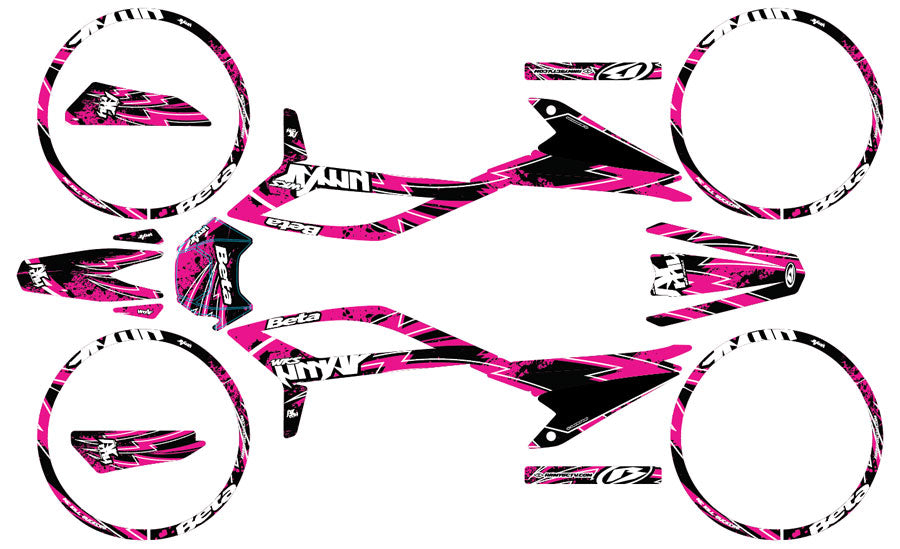 Graphics kit Beta RR 50 Motard 2021-2025 Army Velocity | motorcycle stickers | 50cc customization | armysctv