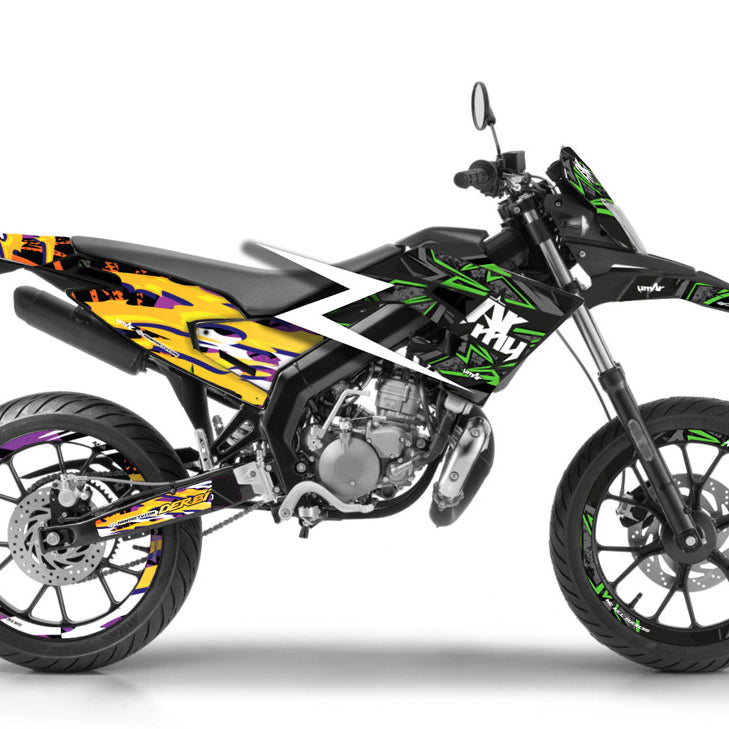 Kit pegatinas Derbi Senda xtreme 2018-2025 | 100% personalizado | pegatinas para moto | personalización 50cc | armysctv
