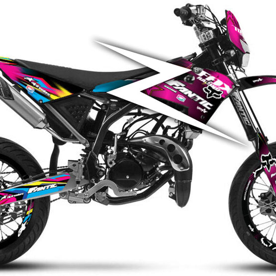 Kit pegatinas Fantic 50cc 100% personalizado 2017-2022 | pegatinas para moto | personalización 50cc | armysctv