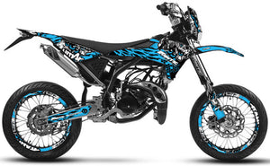 Dekor kit Fantic 50cc 2017-2022 Army Eyes | Motorradaufkleber | Personalisierung 50cc | armysctv