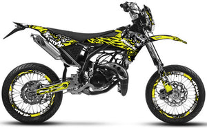 Dekor kit Fantic 50cc 2017-2022 Army Eyes | Motorradaufkleber | Personalisierung 50cc | armysctv