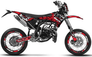 Dekor kit Fantic 50cc 2017-2022 Army Eyes | Motorradaufkleber | Personalisierung 50cc | armysctv