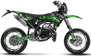 Dekor kit Fantic 50cc 2017-2022 Army Eyes | Motorradaufkleber | Personalisierung 50cc | armysctv