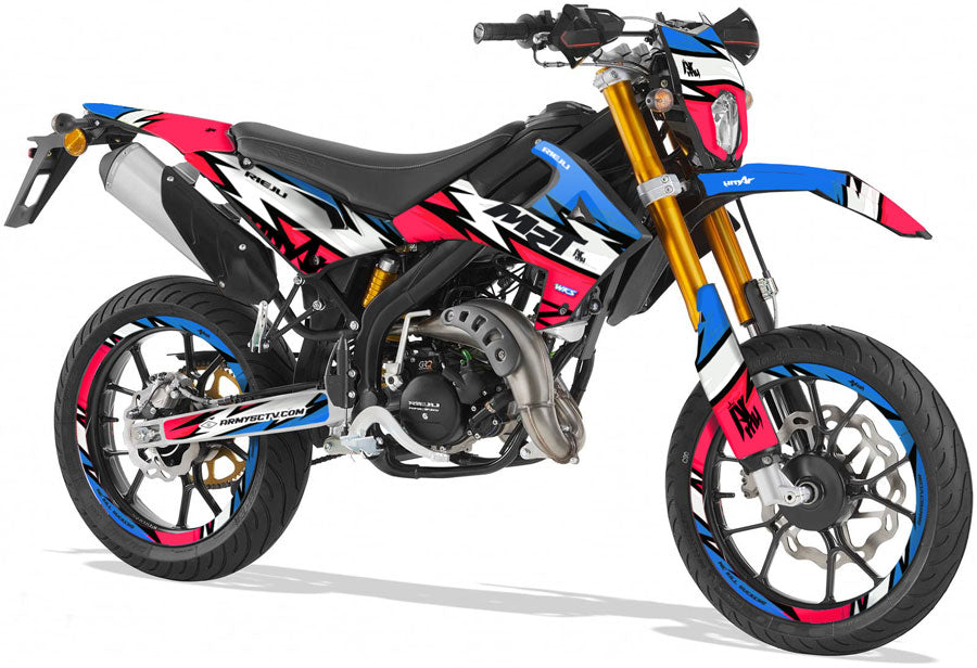 Dekor kit Rieju MRT 50cc 2022-2025 Armee Sieg | Motorradaufkleber | Personalisierung 50cc | armysctv