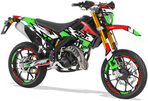 Dekor kit Rieju MRT 50cc 2022-2025 Armee Sieg | Motorradaufkleber | Personalisierung 50cc | armysctv