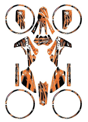 Dekor kit Rieju MRT 50cc Armee Geschwindigkeit | Motorradaufkleber | Personalisierung 50cc | armysctv