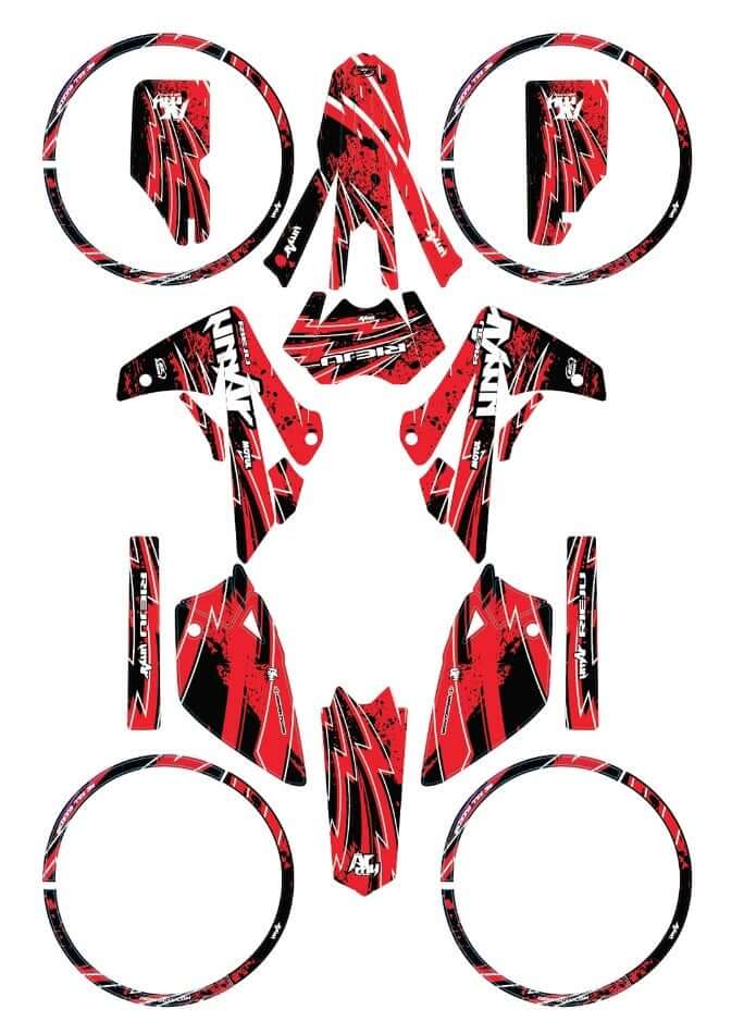 Rieju MRT 50cc Army Velocity Graphics kit | motorcycle stickers | 50cc customization | armysctv