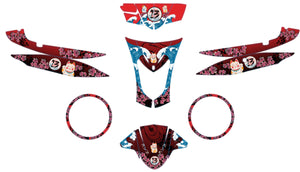 Graphics kit scooter Kymco Agility 50 and 125cc Arigato | motorcycle stickers | 50cc customization | armysctv