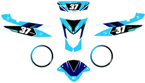Dekor kit Roller Kymco Agility 50 und 125cc Hero | Motorradaufkleber | Personalisierung 50cc | armysctv