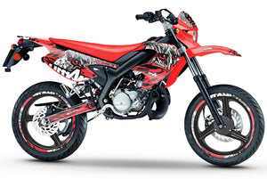 Dekor kit 50cc Malaguti XSM/XTM 2002-2011 Armeeaugen | Motorradaufkleber | Personalisierung 50cc | armysctv