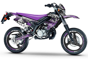 Dekor kit 50cc Malaguti XSM/XTM 2002-2011 Armeeaugen | Motorradaufkleber | Personalisierung 50cc | armysctv