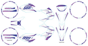 Kit pegatinas 50cc Malaguti XSM 2002-2011 Frío | pegatinas para moto | personalización 50cc | armysctv