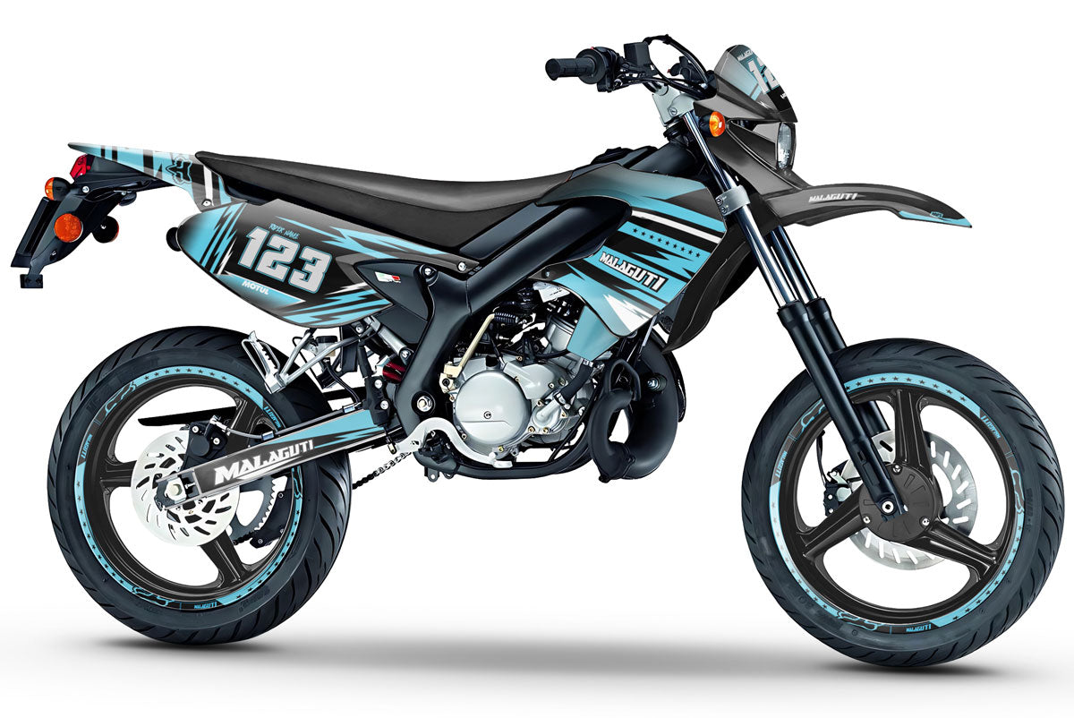50cc Graphics kit Malaguti XSM 2002-2011 Dream | motorcycle stickers | 50cc customization | armysctv