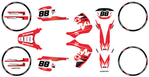 Dekor kit 50cc Malaguti XSM 2002-2011 Armee Vermächtnis | Motorradaufkleber | Personalisierung 50cc | armysctv