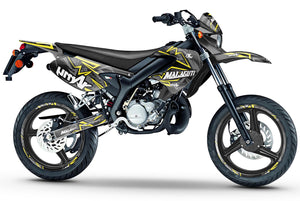 Dekor kit 50cc Malaguti XSM 2002-2011 Redrum | Motorradaufkleber | Personalisierung 50cc | armysctv
