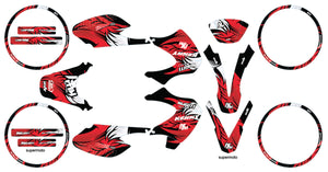 Dekor kit 50cc Malaguti XSM 2002-2011 Army Runz | Motorradaufkleber | Personalisierung 50cc | armysctv