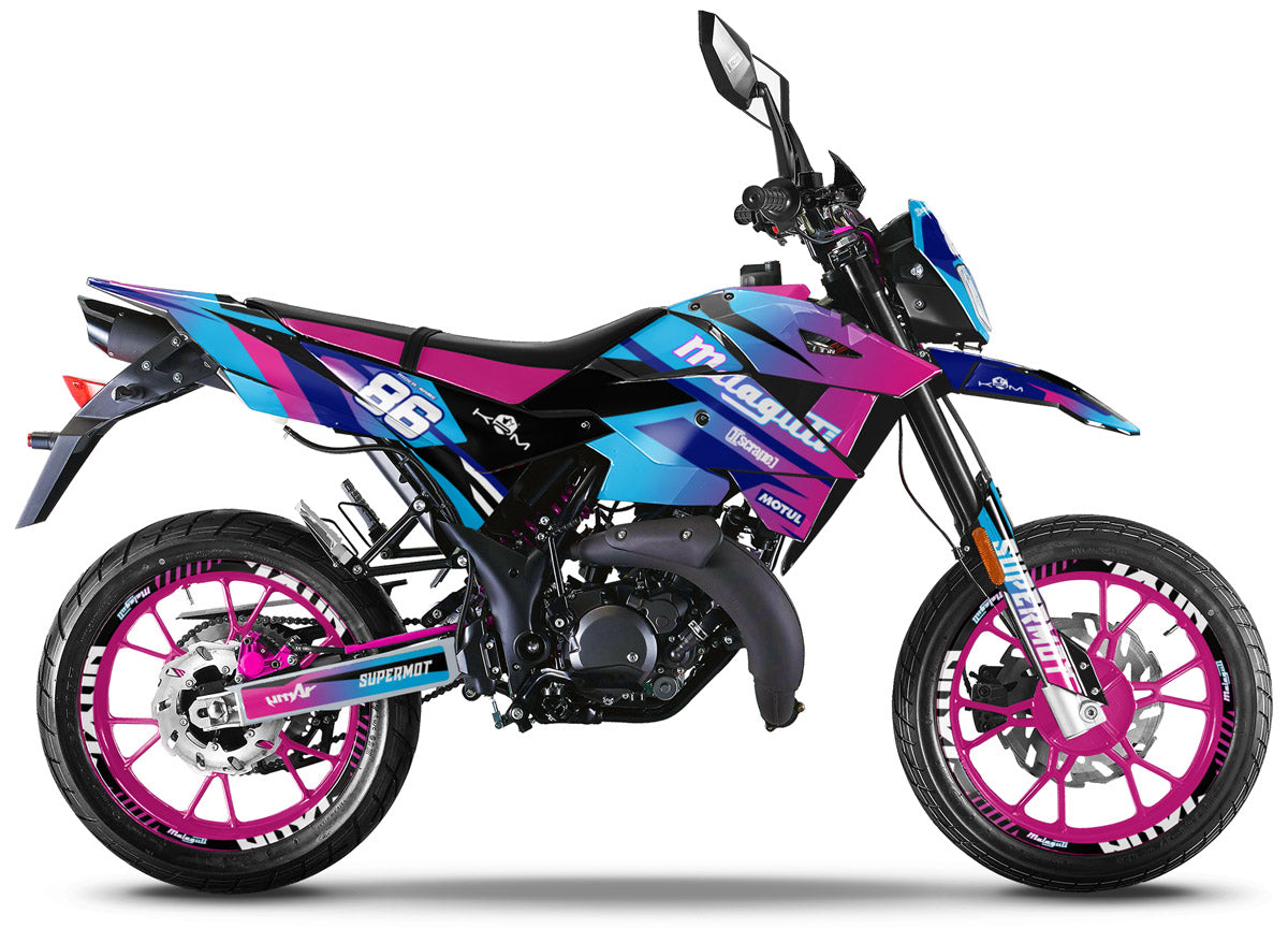 Kit pegatinas 50cc Malaguti XSM/XTM 2019-2022 Explosión Militar | pegatinas para moto | personalización 50cc | armysctv
