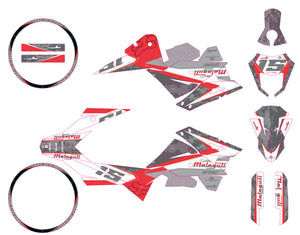 Dekor kit 50cc Malaguti XSM / XTM 2019-2023 Armee Fuzion | Motorradaufkleber | Personalisierung 50cc | armysctv