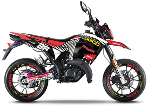Kit déco 50cc Malaguti XSM / XTM 2019-2023 Geico | autocollants moto | personnalisation 50cc | armysctv