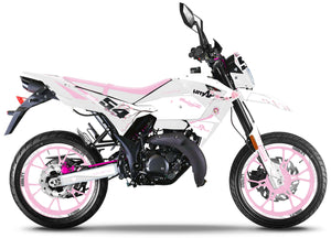 Dekor kit 50cc Malaguti XSM / XTM 2019-2023 Sakura | Motorradaufkleber | Personalisierung 50cc | armysctv