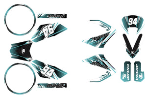 Kit pegatinas 50cc Masai Razer 50 SM 2012-2025 Ejército Atacante | pegatinas para moto | personalización 50cc | armysctv
