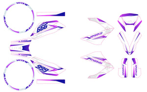 Dekor kit 50cc Masai Razer 50 SM 2012-2025 Kalt | Motorradaufkleber | 50cc Personalisierung | armysctv