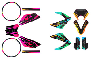 Dekor kit 50cc Masai Razer 50 SM 2012-2025 Eclipse | Motorradaufkleber | 50cc Personalisierung | armysctv