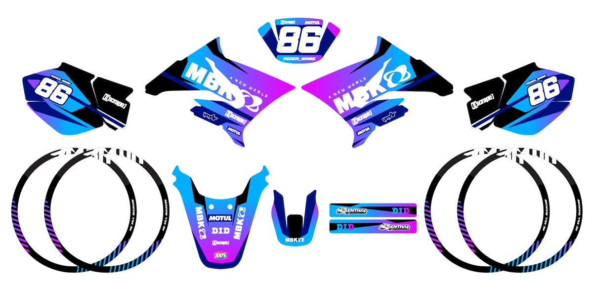 Kit déco 50cc MBK X-Limit Army Blast | autocollants moto | personnalisation 50cc | armysctv