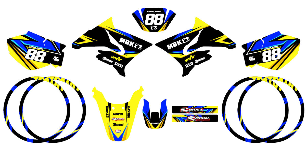 Kit déco 50cc MBK X-Limit Army Finder | autocollants moto | personnalisation 50cc | armysctv