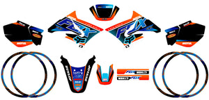 Dekor kit 50cc MBK X-Limit Fox | Motorradaufkleber | 50cc Personalisierung | armysctv