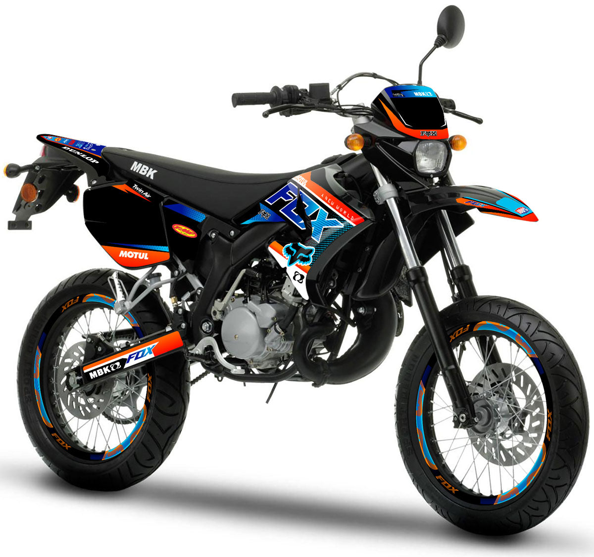 Kit pegatinas 50cc MBK X-Limit Fox | pegatinas para moto | personalización 50cc | armysctv
