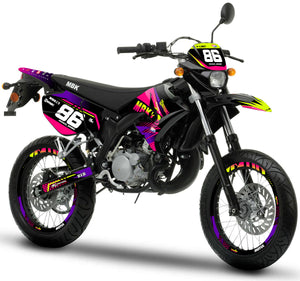 Dekor kit 50cc MBK X-Limit Armee Neon | Motorradaufkleber | Personalisierung 50cc | armysctv
