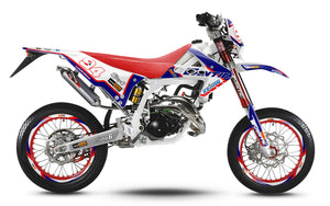 Kit pegatinas 50cc Fantic Caballero 2013-2016 Réplica GB Racing | pegatinas para moto | personalización 50cc | armysctv