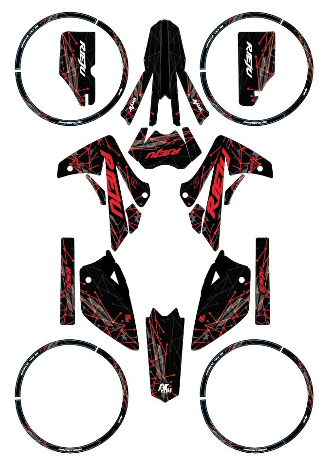 Rieju MRT 50cc 2009-2021 Army Dots Graphics kit | motorcycle stickers | 50cc customization | armysctv