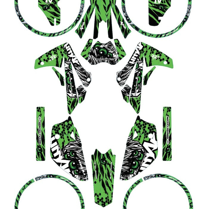 Rieju MRT Army Eyes Graphics Kit | motorcycle stickers | 50cc customization | armysctv