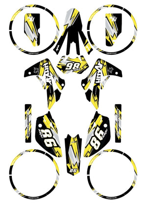 Dekor kit Rieju MRT 50cc 2009-2021 Armee Rennen | Motorradaufkleber | Personalisierung 50cc | armysctv