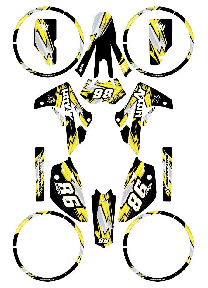 Rieju MRT 50cc 2009-2021 Army Racing Graphics kit | motorcycle stickers | 50cc customization | armysctv