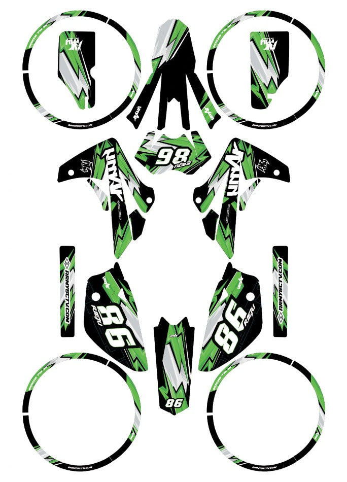 Rieju MRT 50cc 2009-2021 Army Racing Graphics kit | motorcycle stickers | 50cc customization | armysctv