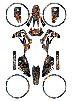 Dekor kit Rieju MRT 50cc 2009-2021 Army Redrum | Motorradaufkleber | 50cc Personalisierung | armysctv