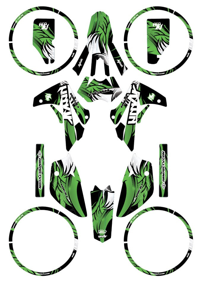 Rieju MRT Army Runz Graphics kit | motorcycle stickers | 50cc customization | armysctv