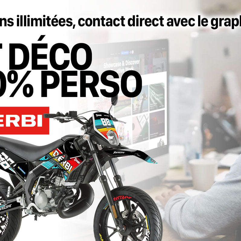 Kit pegatinas 100% personalizado Derbi Senda xtreme 50cc 2011-2017 | pegatinas para moto | personalización 50cc | armysctv