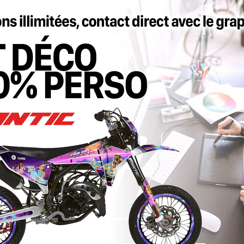 Dekor kit 100% custom Fantic 50cc XM 2023-2025 | Motorradaufkleber | Personalisierung 50cc | armysctv