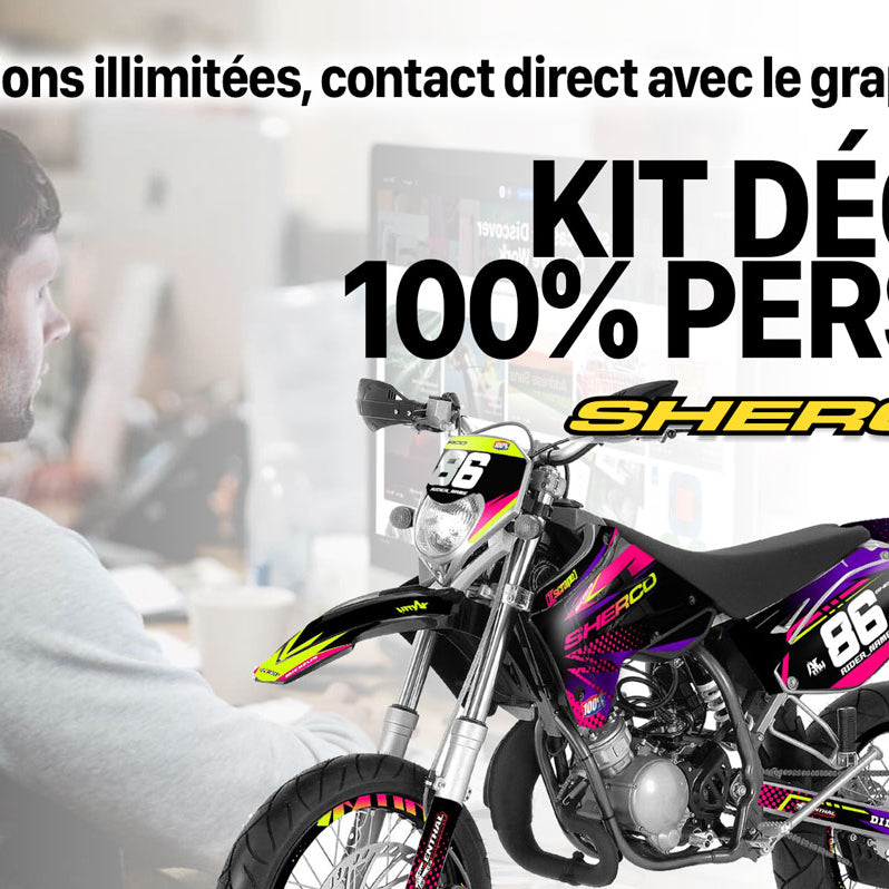 Kit pegatinas Sherco HRD 2006-2012 - 100% personalizado | pegatinas para moto | personalización 50cc | armysctv