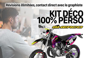 Kit déco Sherco HRD 2006-2012 - 100% perso | autocollants moto | personnalisation 50cc | armysctv