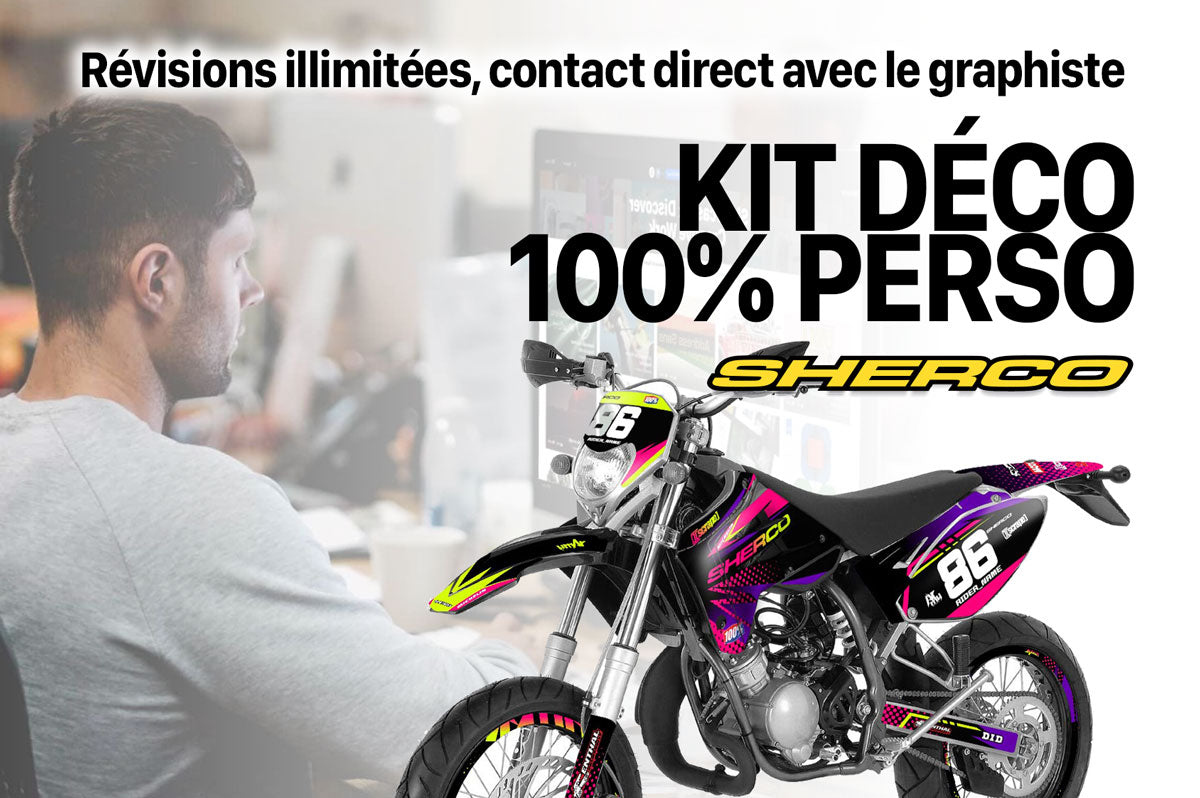 Dekor kit Sherco HRD 2006-2012 - 100% custom | Motorradaufkleber | Personalisierung 50cc | armysctv
