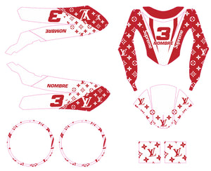 Kit déco scooter Peugeot Kisbee 2010-2017 Racing Supreme | autocollants moto | personnalisation 50cc | armysctv